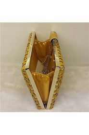 Women Fashion Evening Party Bags Clutches in Yellow