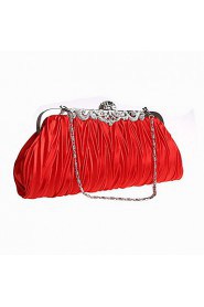 Women Acrylic Baguette Clutch / Evening Bag / Wallet / Key Holder / Coin Purse Red / Champagne