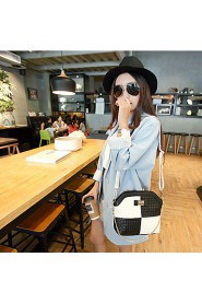 Women PU Hobo Shoulder Bag / Tote White / Silver / Black