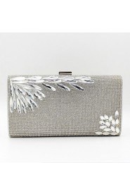 Women Metal Flap Clutch / Evening Bag Gold / Silver / Black