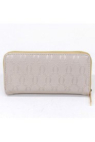 Women PU Bi fold Clutch / Wallet / Card & ID Holder White / Pink / Blue / Red / Black