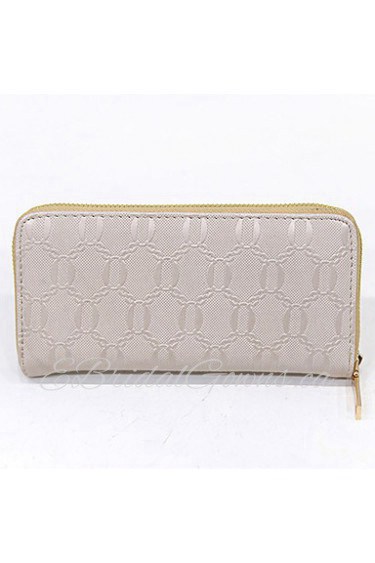 Women PU Bi fold Clutch / Wallet / Card & ID Holder White / Pink / Blue / Red / Black