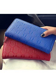 Women PU Bi fold Clutch / Wallet / Card & ID Holder White / Pink / Blue / Red / Black