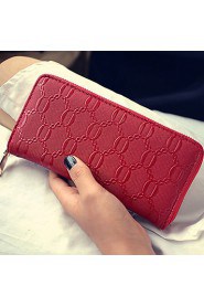 Women PU Bi fold Clutch / Wallet / Card & ID Holder White / Pink / Blue / Red / Black