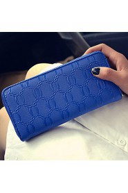 Women PU Bi fold Clutch / Wallet / Card & ID Holder White / Pink / Blue / Red / Black