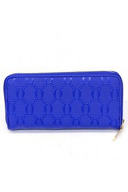 Women PU Bi fold Clutch / Wallet / Card & ID Holder White / Pink / Blue / Red / Black