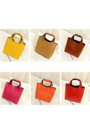 Women PU Shopper Tote Multi color