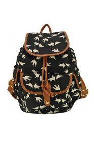 Women Sports / Shopping Canvas Toggle Backpack