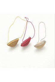 Women Casual Straw Shoulder Bag Yellow / Red / Khaki