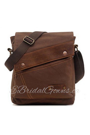 Unisex Vintage Canvas Leather Crossbody Bags