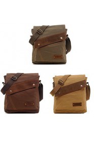 Unisex Vintage Canvas Leather Crossbody Bags