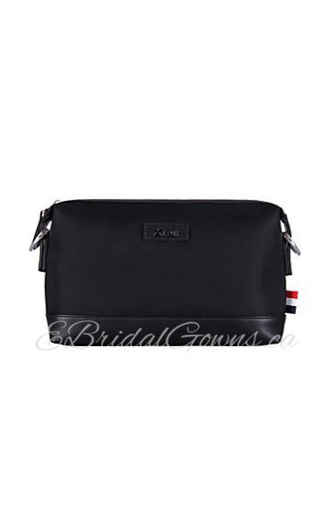 Messenger Bag Vintage Genuine Leather and Oxford Cloth Unique Design Briefcase Men Cowhide Business Clutch bag