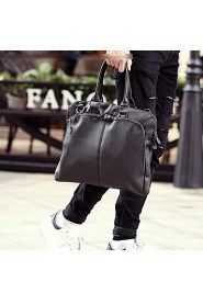 Men Sports / Casual / Outdoor / Shopping PU Tote Black