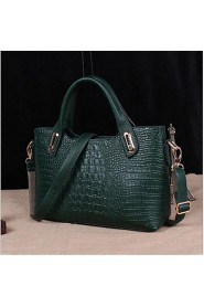 Women PU Shell Tote Blue / Green / Red / Black