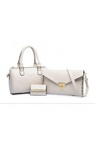 Women PU Messenger Shoulder Bag White / Blue / Gold / Black