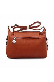 Women Casual / Outdoor Cowhide Shoulder Bag Blue / Brown / Black