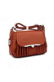 Women Casual / Outdoor Cowhide Shoulder Bag Blue / Brown / Black