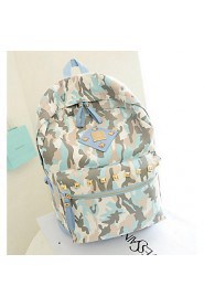 Women Outdoor Canvas Zipper Backpack