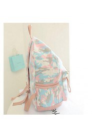 Women Outdoor Canvas Zipper Backpack