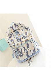 Women Outdoor Canvas Zipper Backpack