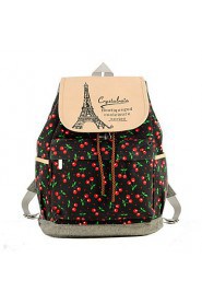 Women Sports / Shopping Canvas Toggle Backpack