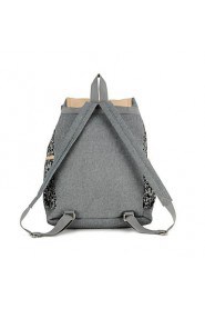 Women Sports / Shopping Canvas Toggle Backpack