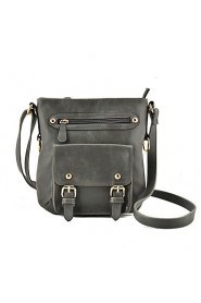 Unisex Casual / Outdoor Pigskin Shoulder Bag Brown / Gray / Black