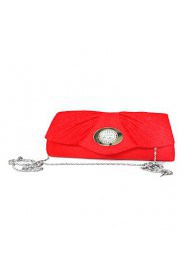 Luxurious Silk With Rhinestone Clutches/Evening Handbags(More Colors)