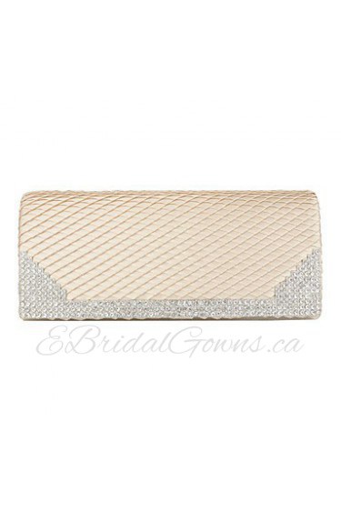 Stylish Imitation Silk With Austria Rhinestones Evening Handbags/ Clutches More Colors Available