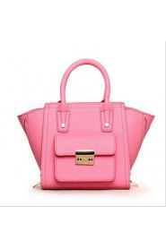 Women PU Weekend Bag Shoulder Bag / Tote Pink / Yellow / Black