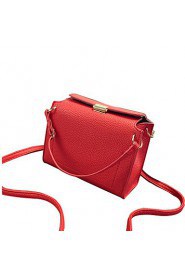 Women Casual PU Shoulder Bag Red / Gray / Black