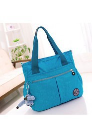 Women's Zipper Closure Grab Handle Waterproof Handbag