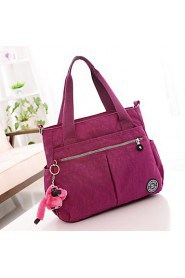 Women's Zipper Closure Grab Handle Waterproof Handbag