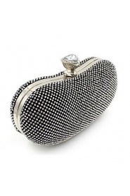 Women Metal Minaudiere Clutch / Evening Bag Gold / Silver / Black