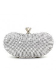 Women Metal Minaudiere Clutch / Evening Bag Gold / Silver / Black