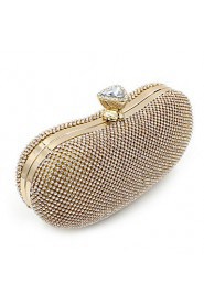 Women Metal Minaudiere Clutch / Evening Bag Gold / Silver / Black