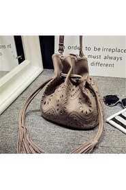 Women Casual PU Shoulder Bag Brown / Gray / Black