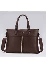 Men PU Doctor Shoulder Bag / Tote / Clutch Brown / Black