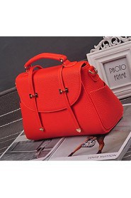 Women PU Doctor Tote Orange / Red / Gray / Black