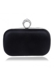 Women PU / Polyester / Metal Minaudiere Clutch / Evening Bag Gold / Silver / Black