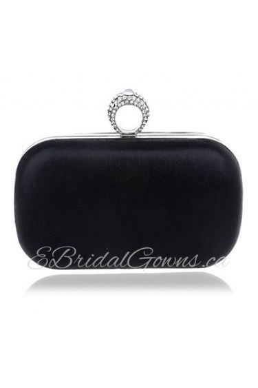 Women PU / Polyester / Metal Minaudiere Clutch / Evening Bag Gold / Silver / Black