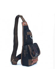 Men Woman Canvas Shoulder Chest Bag