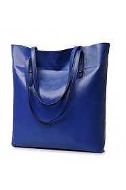 Women PU Barrel Shoulder Bag / Tote Blue / Red / Black