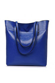 Women PU Barrel Shoulder Bag / Tote Blue / Red / Black