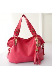 Women PU Hobo Shoulder Bag / Tote Blue / Red / Black / Khaki