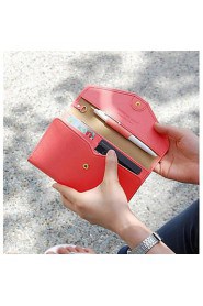 Unisex PU Tri fold Clutch / Wallet Pink / Brown / Red / Navy