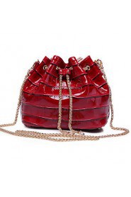 Women Casual / Outdoor Cowhide Shoulder Bag Green / Red / Black