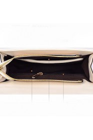 Women PU Flap Shoulder Bag / Tote / Satchel White / Black