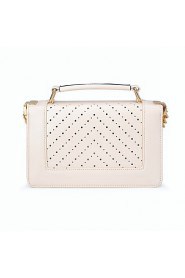 Women PU Flap Shoulder Bag / Tote / Satchel White / Black