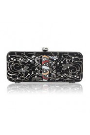 Stainless Steel With Rhinestone Evening Handbags/ Clutches More Colors Available